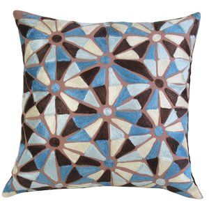 NWT! SET OF 2 EMBROIDERED PILLOW COVERS; 16" X 16"